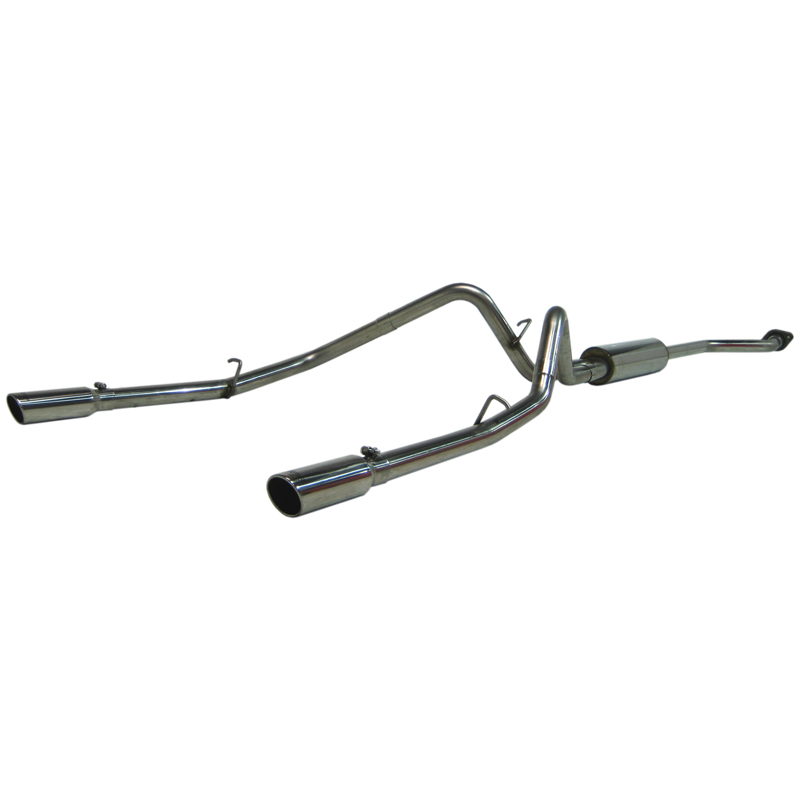 2003-2007 Chevy/GMC 1500 MBRP Performance T409 Stainless Catback Exhaust System w/Dual Split Rear Exit Polished Tips