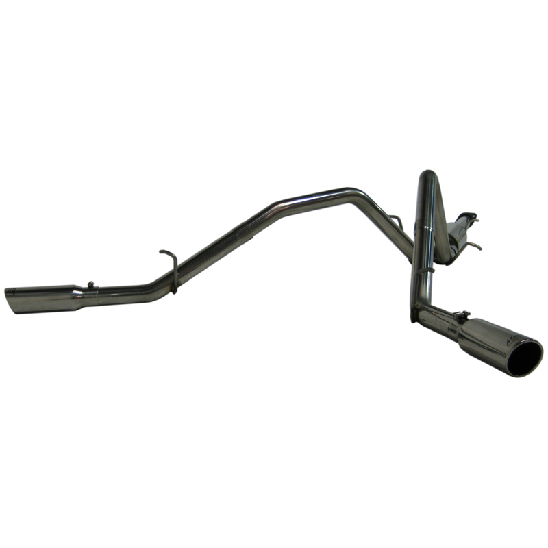 2007-2008 Chevy/GMC 1500 MBRP Performance T409 Stainless Catback Exhaust System w/Dual Split Side Exit Polished Tips