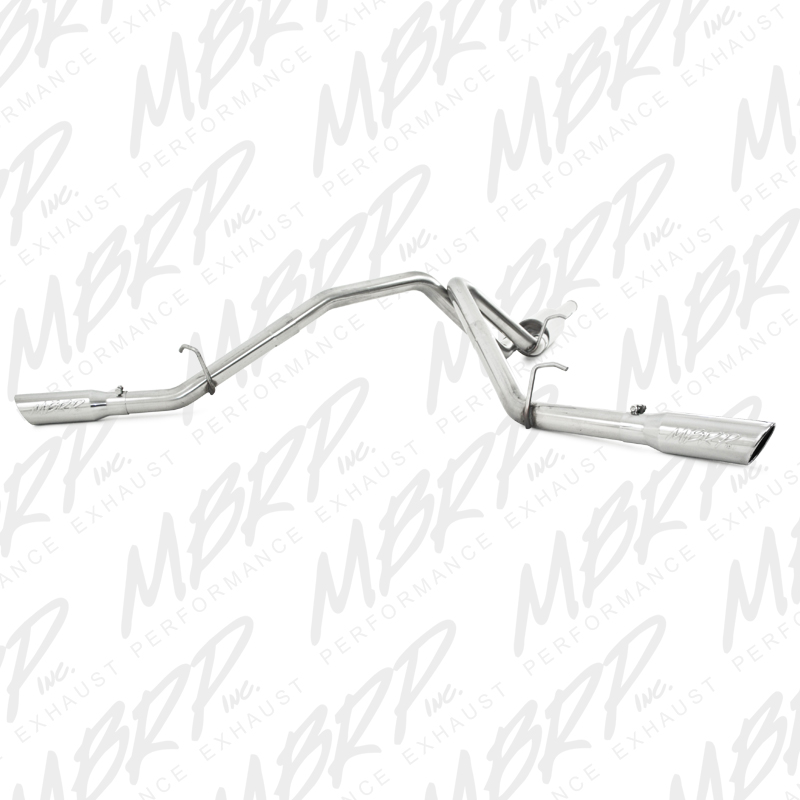 2009-2013 Chevy/GMC 1500 MBRP Performance T409 Stainless Catback Exhaust System w/Dual Split Side Exit Polished Tips