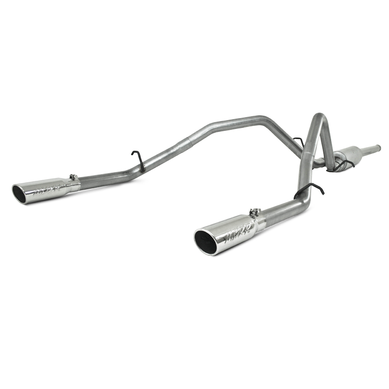 2009-2013 Chevy/GMC 1500 MBRP Performance Aluminum Catback Exhaust System w/Dual Split Rear Exit Polished Tips