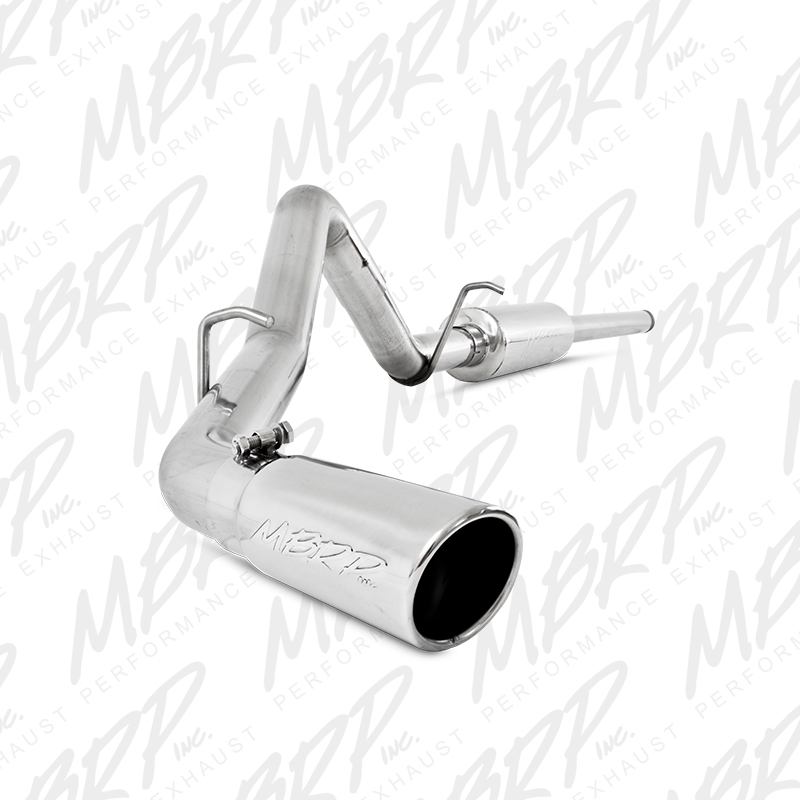 2014-2018 Chevy/GMC 1500 MBRP Performance T409 Stainless Catback Exhaust Kit w/Single Side Exit Tip - One-Piece Driveshaft