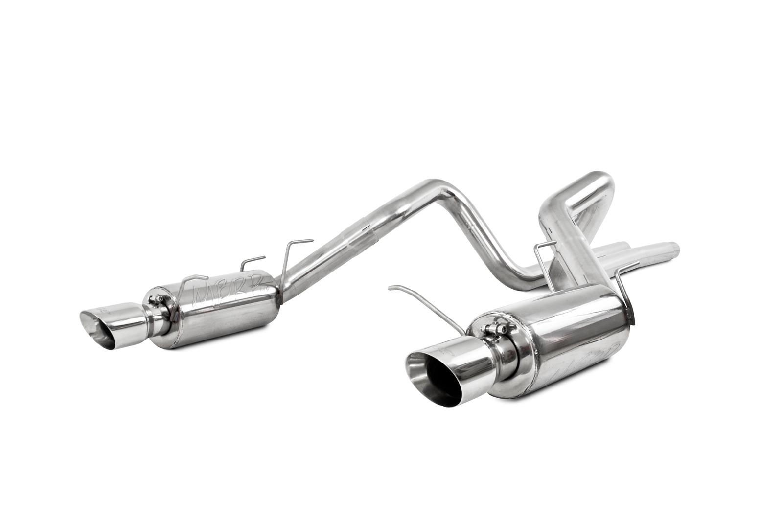 2011+ Ford Mustang GT 5.0L MBRP Performance Dual Split Street Series Aluminized Steel Catback Exhaust System