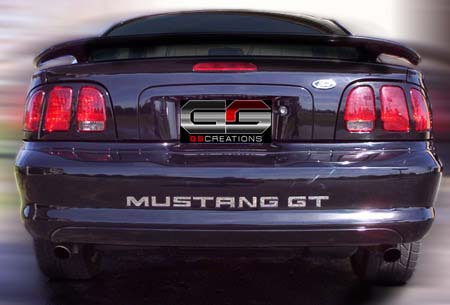 1994-1998 Ford Mustang GT GSCreations Rear Bumper Letter Kit