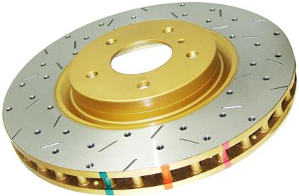 1997-2013 C5/C6 Corvette DBA 4000 Series Drilled & Slotted Rotor- Rear w/Black Hat